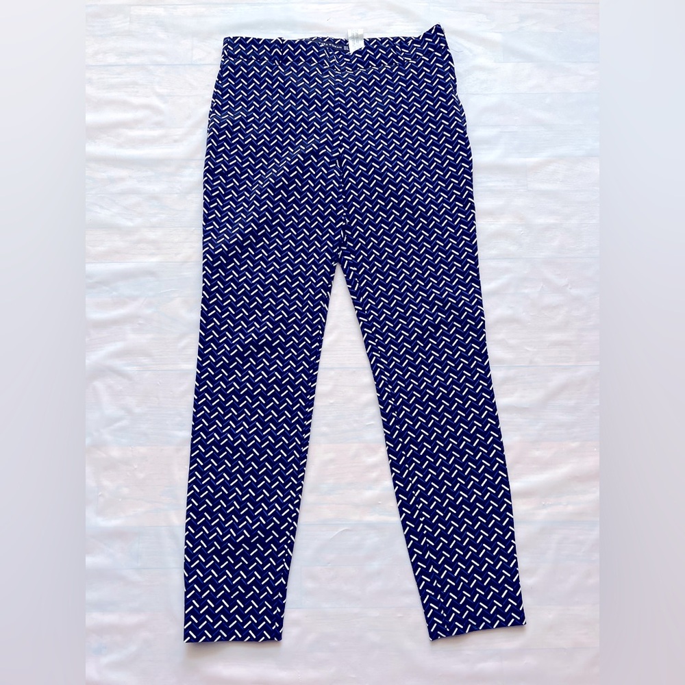 Zara geometric pattern skinny pants Stylish Chevron Stretch women's S